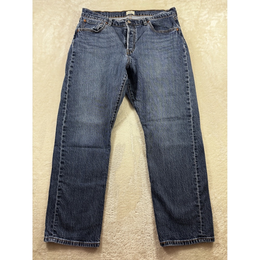 Levi's Womens 501 Curve Straight Leg Blue Denim Jeans W34 L30 Meas: 34x29.5